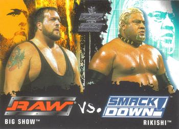 2002 Fleer WWE Raw vs. SmackDown #77 Big Show vs. Rikishi Front