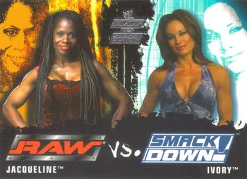 2002 Fleer WWE Raw vs. SmackDown #84 Jacqueline vs. Ivory Front