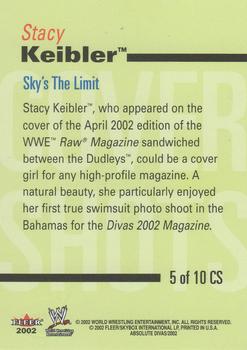 2002 Fleer WWE Absolute Divas - Cover Shots #5 CS Stacy Keibler  Back