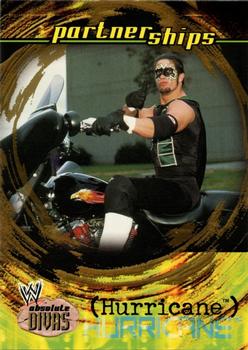 2002 Fleer WWE Absolute Divas - Diva Gems Gold #63 The Hurricane Front