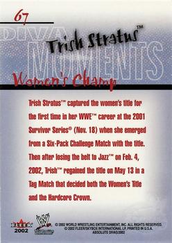 2002 Fleer WWE Absolute Divas - Diva Gems Gold #67 Trish Stratus Back