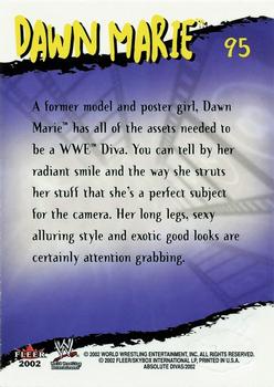 2002 Fleer WWE Absolute Divas - Diva Gems Gold #95 Dawn Marie Back
