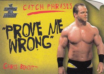 2002 Fleer WWE Raw vs. SmackDown - Catch Phrases #15 CP Chris Benoit  Front