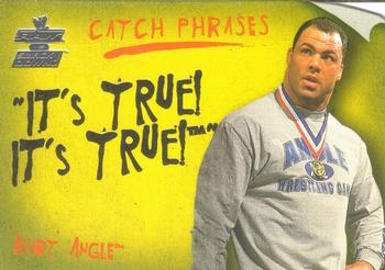 2002 Fleer WWE Raw vs. SmackDown - Catch Phrases #3 CP Kurt Angle  Front