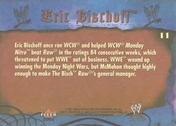 2003 Fleer WWE Aggression #11 Eric Bischoff  Back