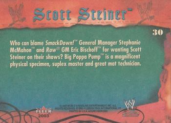 2003 Fleer WWE Aggression #30 Scott Steiner  Back