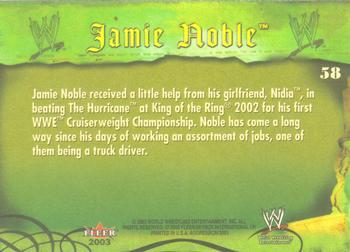 2003 Fleer WWE Aggression #58 Jamie Noble  Back