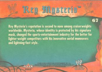 2003 Fleer WWE Aggression #67 Rey Mysterio  Back
