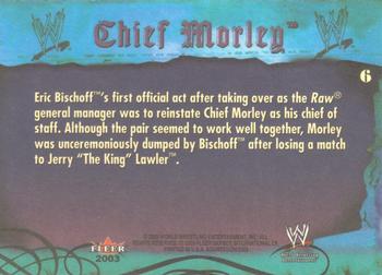 2003 Fleer WWE Aggression #6 Chief Morley  Back
