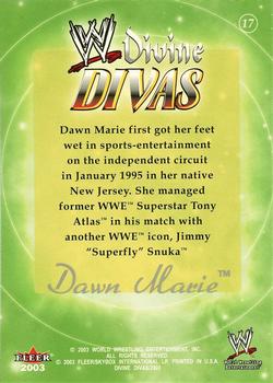 2003 Fleer WWE Divine Divas #17 Dawn Marie Back