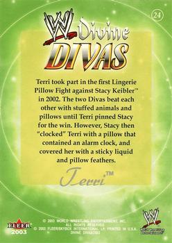 2003 Fleer WWE Divine Divas #24 Terri Back