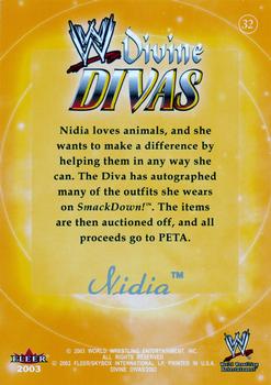 2003 Fleer WWE Divine Divas #32 Nidia Back