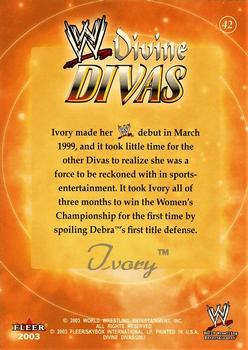 2003 Fleer WWE Divine Divas #42 Ivory Back