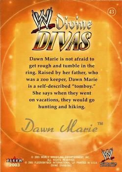 2003 Fleer WWE Divine Divas #43 Dawn Marie Back