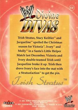 2003 Fleer WWE Divine Divas #64 Trish Stratus Back