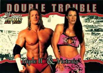 2003 Fleer WWE Divine Divas #79 Triple H / Victoria Front