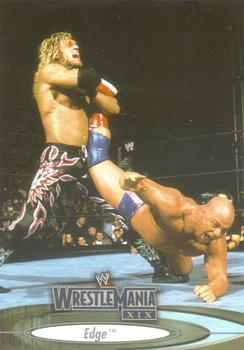 2003 Fleer WWE WrestleMania XIX #19 Edge  Front