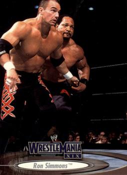 2003 Fleer WWE WrestleMania XIX #20 Ron Simmons  Front