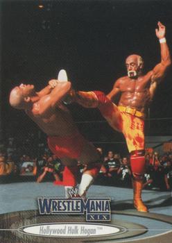 2003 Fleer WWE WrestleMania XIX #29 Hollywood Hulk Hogan Front