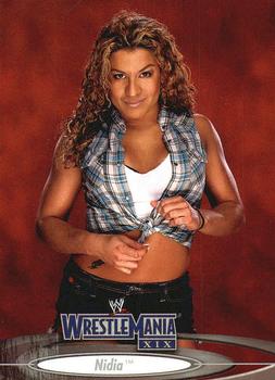 2003 Fleer WWE WrestleMania XIX #69 Nidia  Front