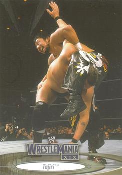 2003 Fleer WWE WrestleMania XIX #56 Tajiri  Front