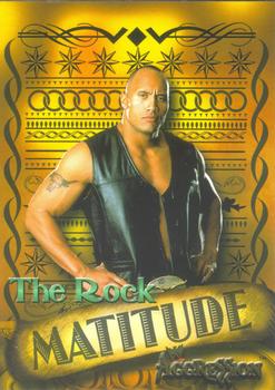 2003 Fleer WWE Aggression - Matitude #2 M The Rock  Front