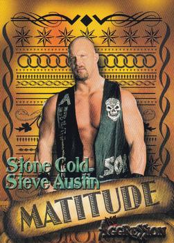 2003 Fleer WWE Aggression - Matitude #4 M Stone Cold Steve Austin  Front