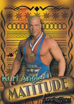 2003 Fleer WWE Aggression - Matitude #5 M Kurt Angle  Front