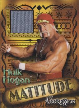 2003 Fleer WWE Aggression - Matitude Event Used #M HH Hulk Hogan Front