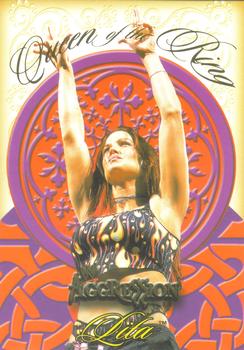 2003 Fleer WWE Aggression - Queens of the Ring #1 QR Lita  Front
