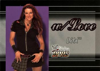 2003 Fleer WWE Divine Divas - With Love #1 WL Lita Front
