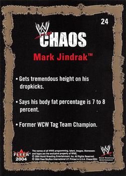 2004 Fleer WWE Chaos #24 Mark Jindrak  Back