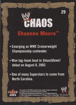 2004 Fleer WWE Chaos #29 Shannon Moore  Back