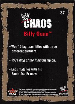 2004 Fleer WWE Chaos #37 Billy Gunn  Back