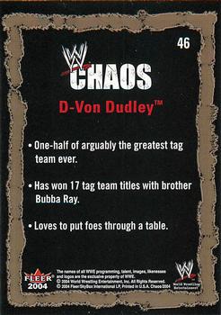 2004 Fleer WWE Chaos #46 D-Von Dudley  Back