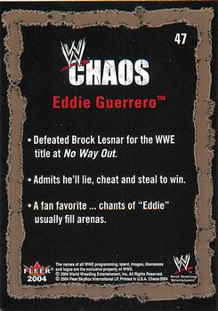 2004 Fleer WWE Chaos #47 Eddie Guerrero  Back