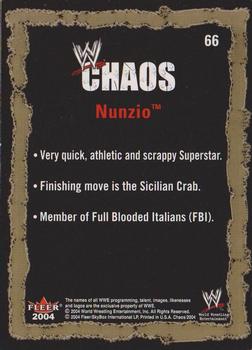 2004 Fleer WWE Chaos #66 Nunzio  Back