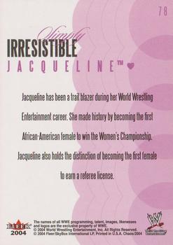 2004 Fleer WWE Chaos #78 Jacqueline Back