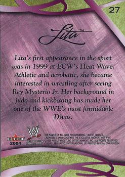 2004 Fleer WWE Divine Divas 2005 #27 Lita Back