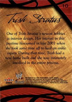 2004 Fleer WWE Divine Divas 2005 #10 Trish Stratus Back