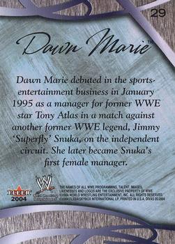 2004 Fleer WWE Divine Divas 2005 #29 Dawn Marie Back