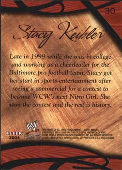 2004 Fleer WWE Divine Divas 2005 #30 Stacy Keibler Back