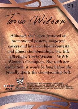 2004 Fleer WWE Divine Divas 2005 #31 Torrie Wilson Back