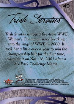 2004 Fleer WWE Divine Divas 2005 #49 Trish Stratus Back