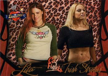 2004 Fleer WWE Divine Divas 2005 #60 Lita / Trish Stratus Front