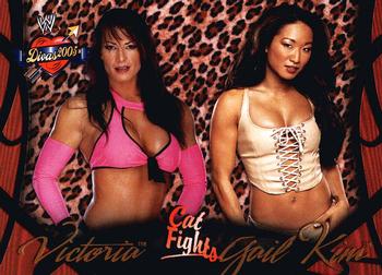 2004 Fleer WWE Divine Divas 2005 #62 Victoria / Gail Kim Front