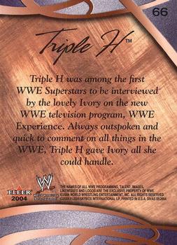 2004 Fleer WWE Divine Divas 2005 #66 Triple H Back