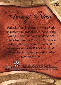 2004 Fleer WWE Divine Divas 2005 #78 Randy Orton Back