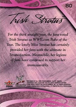 2004 Fleer WWE Divine Divas 2005 #80 Trish Stratus Back