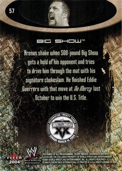 2004 Fleer WWE WrestleMania XX #57 Big Show  Back